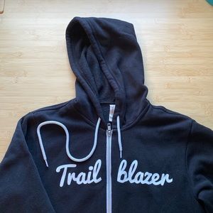NWOT Trailblazer logo zip up hoodie